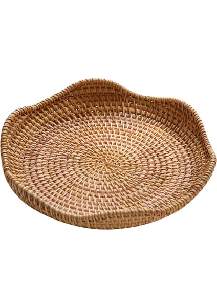 Mutfak Için Yuvarlak Rattan Tepsisi Yemek Örü 21CMX3CM (Yurt Dışından)