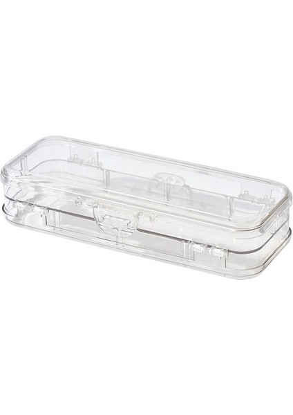 Büyük Kapasiteli Basit Kalem Kutusu Kalem Kutusu Şeffaf Çift Katmanlı Öğrenci Kırtasiye (Yurt Dışından)