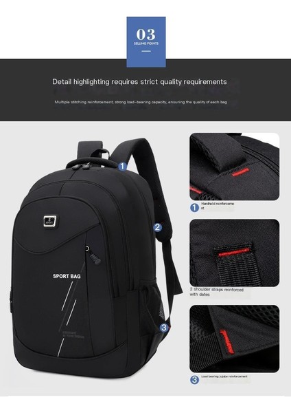 Iş Oxford Sırt Çantası Çok Katmanlı Büyük Kapasiteli Okul Çantası Basit Işe Gidip Gelme Bilgisayar Sırt Çantası (Yurt Dışından) fırsatları