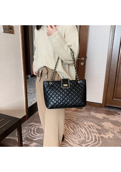 Lingge Xiaoxiang Rüzgar Zincir Çanta Kova Tote Çanta Kadın (Yurt Dışından) modelleri