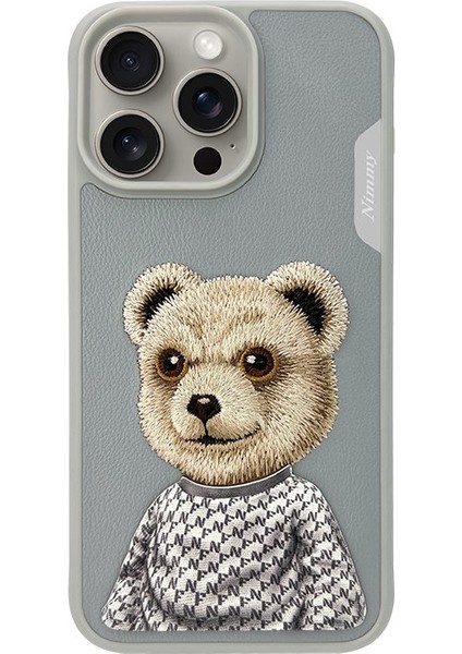 iPhone 15 Pro Max Gri Bear Series Telefon Kılıfı