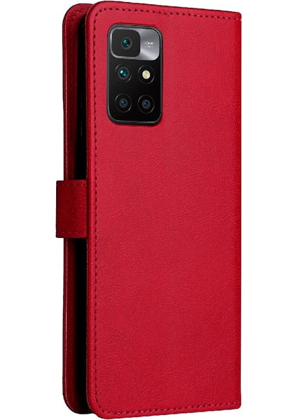 Xiaomi Redmi Için Flip Case 10 5g Klasik Düz Renk Iş Cüzdan Telefon (Yurt Dışından)
