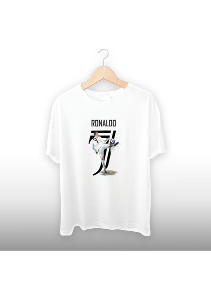 Ronaldo 7 Numara Detaylı Unisex Tişört