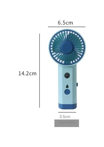 1200 Mah Plastik Elle Tutulan Fan, Hafif ve Taşınabilir, Şarj Edilebilir, Öğrenci Yurtta Küçük Fan Için Uygun (Yurt Dışından)