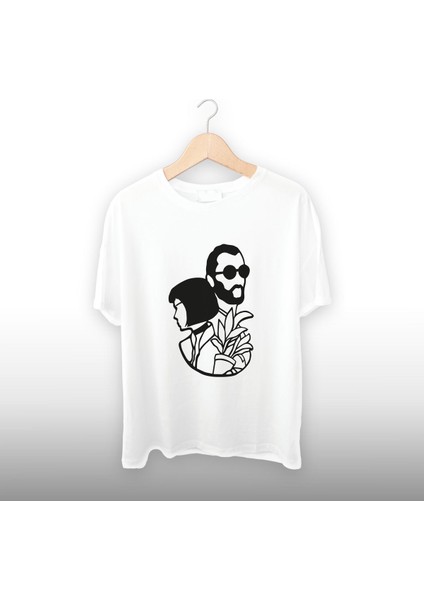 Leon ve Mathilda Detaylı Unisex Tişört