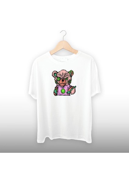 Zombi Ayı Detaylı Unisex Tişört