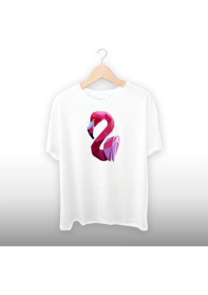 Flamingo Detaylı Unisex Tişört
