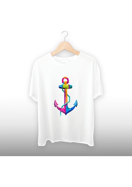 Demir Halat Detaylı Unisex Tişört