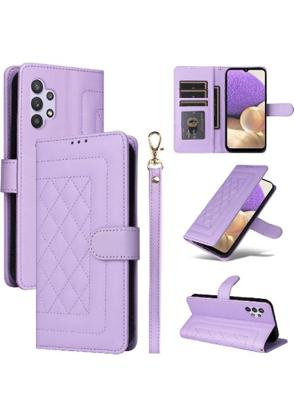 Samsung Galaxy A32 5g Için Flip Case Cüzdan Kapak Kapak Basit Iş (Yurt Dışından)