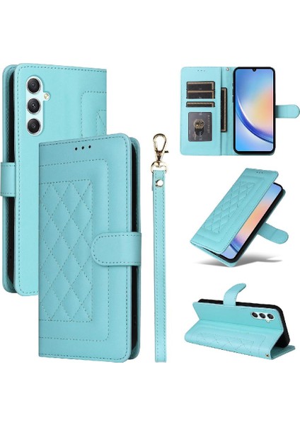 Samsung Galaxy A34 5g Için Flip Case Deri Kılıf Darbeye Kapak Çevirin (Yurt Dışından)