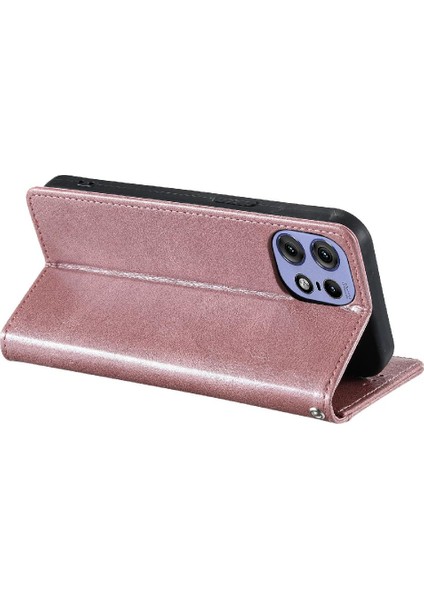 Motorola Moto Kenar 50 Pro 6 Kart Yuvaları Kickstand Pu Deri Için Flip Case (Yurt Dışından)