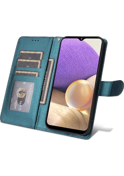 Samsung Galaxy A32 5g Için Flip Case Cüzdan Kapak Kapak Basit Iş (Yurt Dışından) modelleri