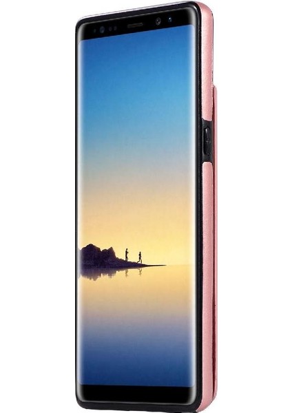 Samsung Galaxy Note8 Kickstand Kart Yuvaları ile Pu Deri Cüzdan Kılıf (Yurt Dışından)