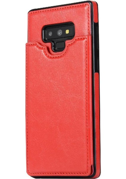 Kart Tutucu Kickstand ile Samsung Galaxy Note9 Pu Deri Için Cüzdan Kılıf (Yurt Dışından)