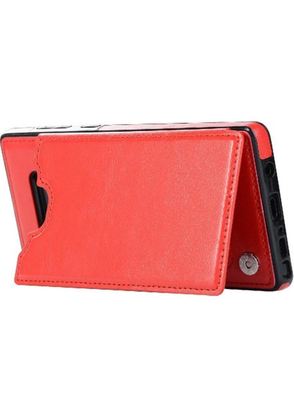 Kart Tutucu Kickstand ile Samsung Galaxy Note9 Pu Deri Için Cüzdan Kılıf (Yurt Dışından)