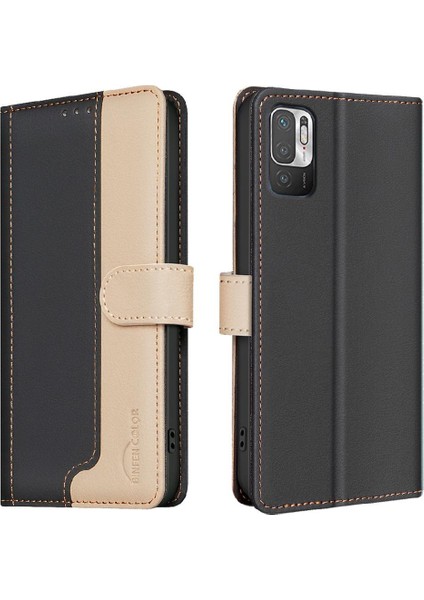 Xiaomi Redmi Not 10T Kickstand Darbeye Tpu Iç Kabuk Için Flip Case (Yurt Dışından)
