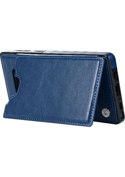Kart Tutucu Kickstand ile Samsung Galaxy Note9 Pu Deri Için Cüzdan Kılıf (Yurt Dışından)