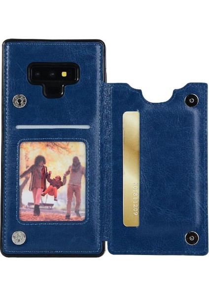 Kart Tutucu Kickstand ile Samsung Galaxy Note9 Pu Deri Için Cüzdan Kılıf (Yurt Dışından)