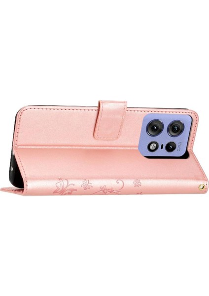 Motorola Kenar 50 Pro Manyetik Kapatma Pu Deri Bilek Kayışı Için Flip Case (Yurt Dışından)