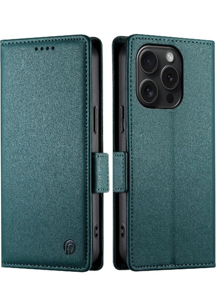 IPhone 15 Için Flip Case Pro Cüzdan Flip Günlük Kullanım Kartvizit Yuvaları (Yurt Dışından)