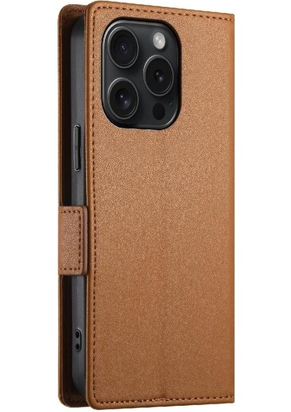 IPhone 15 Için Flip Case Pro Cüzdan Flip Günlük Kullanım Kartvizit Yuvaları (Yurt Dışından)