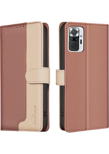 Xiaomi Redmi Not 10 Pro Için Flip Case Rfıd Engelleme Flip Folio Kart Yuvaları (Yurt Dışından)
