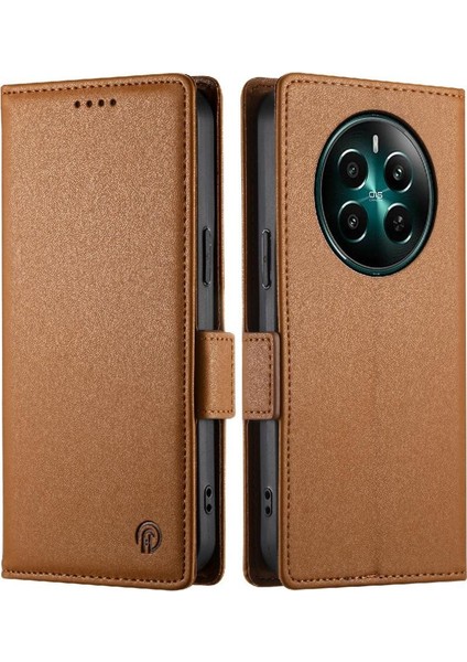 Realme 12 Artı Cüzdan Kartvizit Yuvaları Flip Case Günlük Kullanım Için Flip Case (Yurt Dışından)