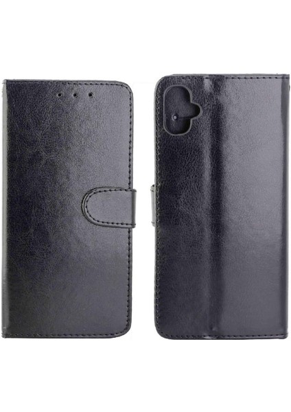 Samsung Galaxy A04E Manyetik Kapatma Darbeye Pu Deri Için Flip Case (Yurt Dışından)
