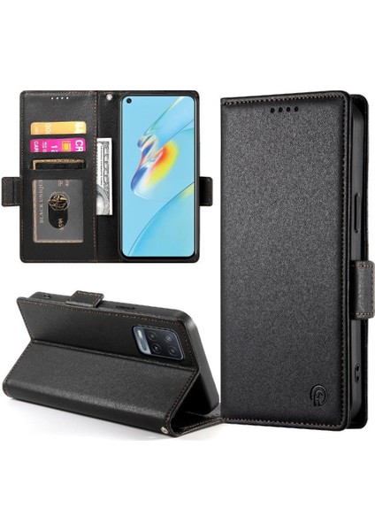 Oppo A54 Cüzdan Günlük Kullanım Için Flip Case Kartvizit Yuvaları Çevirin (Yurt Dışından)