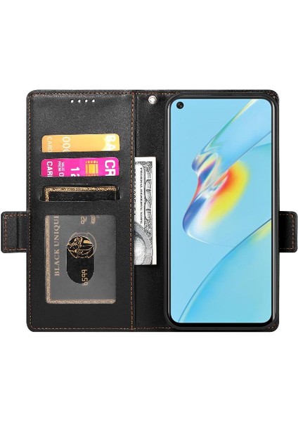Oppo A54 Cüzdan Günlük Kullanım Için Flip Case Kartvizit Yuvaları Çevirin (Yurt Dışından) fırsatları