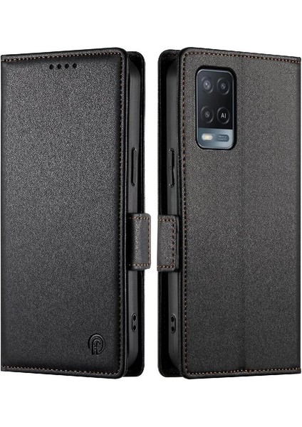 Oppo A54 Cüzdan Günlük Kullanım Için Flip Case Kartvizit Yuvaları Çevirin (Yurt Dışından) indirimleri