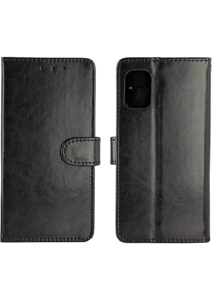 Samsung Galaxy A51 5g Kickstand Kart Tutucu Manyetik Pu Için Flip Case (Yurt Dışından)