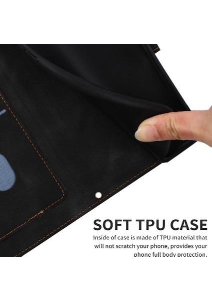 Cüzdan Kılıf IPhone 15 Pro Max Kart Tutucu Anti Scratch Pu Deri (Yurt Dışından)