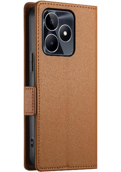 Realme C53 Cüzdan Flip Kartvizit Yuvaları Günlük Kullanım Için Flip Case (Yurt Dışından) modelleri