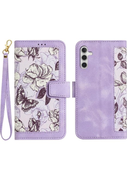 Samsung Galaxy S24 Manyetik Kapatma Anti Scratch Kickstand Için Cüzdan Kılıf (Yurt Dışından)