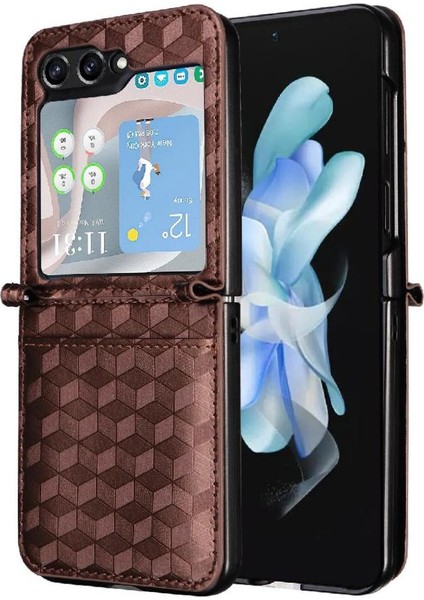 Samsung Galaxy Z Flip 6 Kart Yuvaları Tutucu Manyetik Kapatma Için Flip Case (Yurt Dışından)