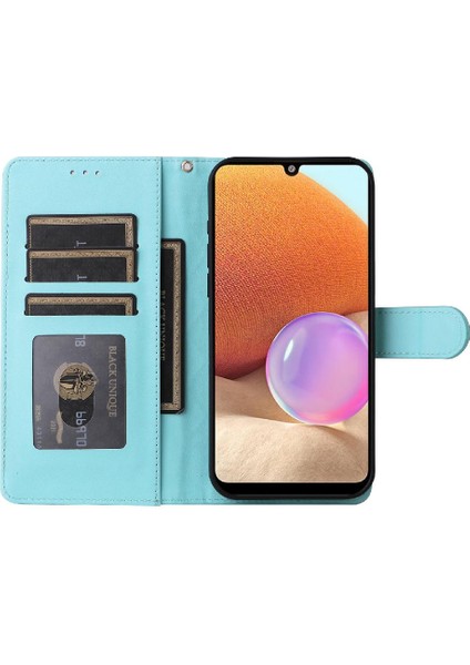 Samsung Galaxy A32 5g Için Flip Case Cüzdan Kapak Kapak Basit Iş (Yurt Dışından) modelleri