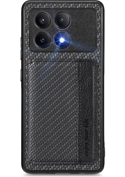 Xiaomi Poco X6 Pro Manyetik Kart Tutucu Komple Kamera Güvenliği Için Kılıf (Yurt Dışından)