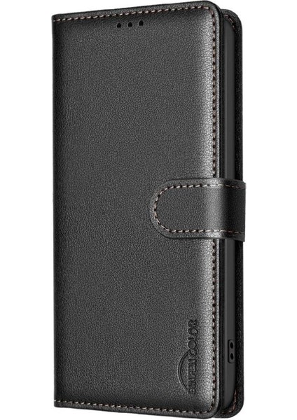 Realme 12 Pro Artı 5g Için Flip Case Pu Deri Cüzdan Manyetik Kart Tutucu (Yurt Dışından)