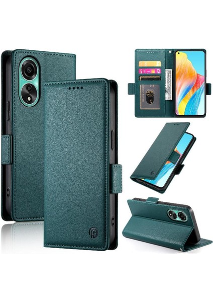 Oppo A78 4g Günlük Kullanım Için Flip Case Kartvizit Yuvaları Cüzdan Flip (Yurt Dışından)