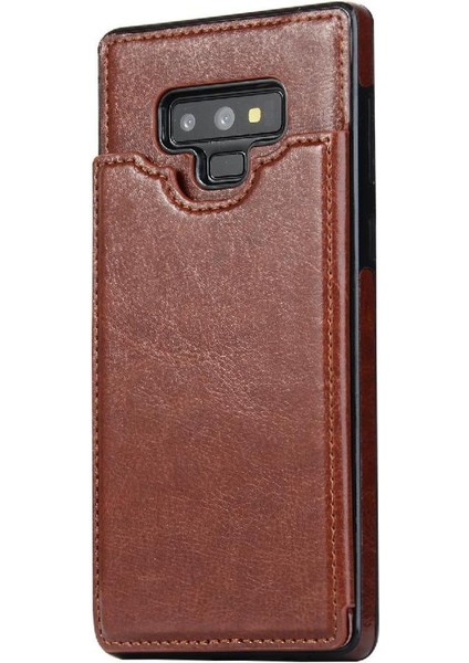 Kart Tutucu Kickstand ile Samsung Galaxy Note9 Pu Deri Için Cüzdan Kılıf (Yurt Dışından)