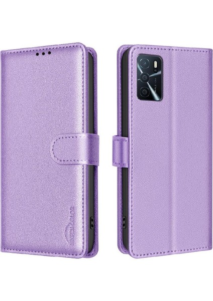 Oppo A54 4g Rfıd Engelleme Manyetik Cüzdan Pu Deri Kart Için Flip Case (Yurt Dışından)