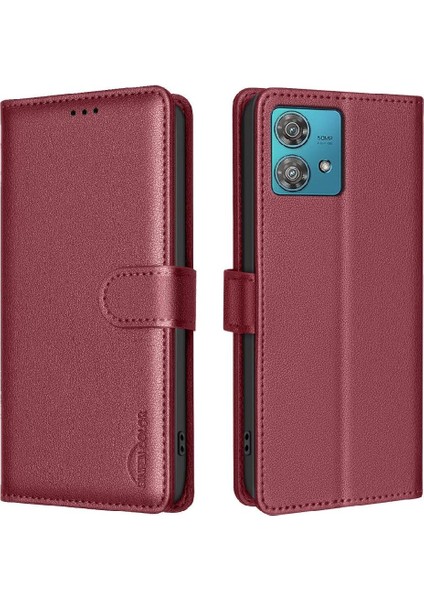 Motorola Moto Kenar 40 Neo Manyetik Pu Deri Kart Tutucu Için Flip Case (Yurt Dışından) fırsatları