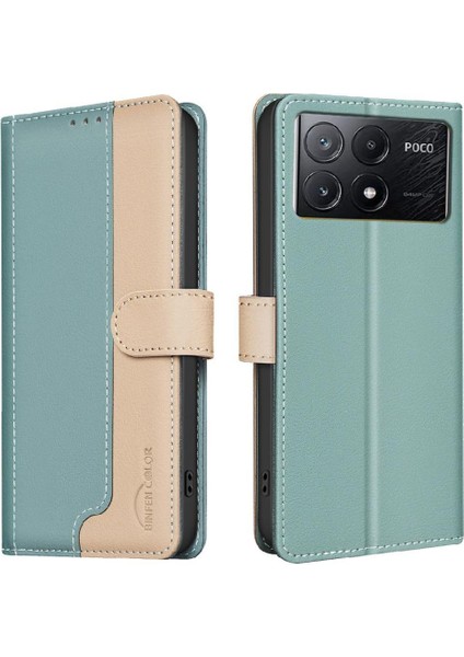 Xiaomi Poco X6 Pro 5g Flip Folio Kickstand Darbeye Tpu Için Flip Case (Yurt Dışından)