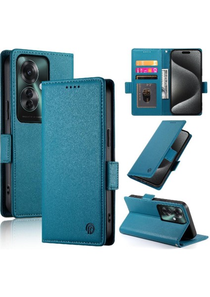 Oppo Oppo 11F Flip Kartvizit Yuvaları Için Flip Case Günlük Kullanım Cüzdan (Yurt Dışından)