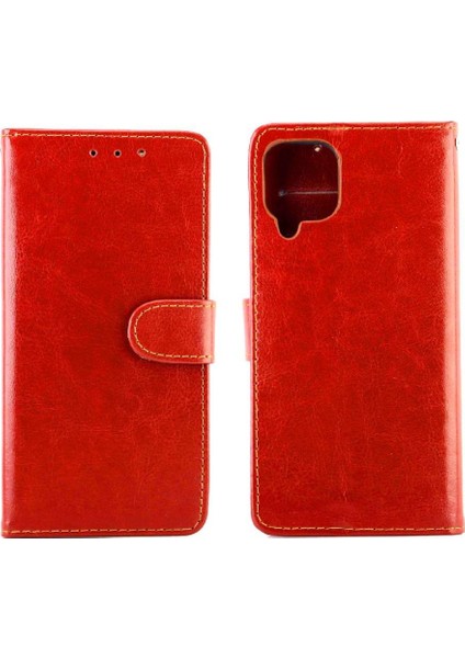 Samsung Galaxy A22 4g Darbeye Pu Deri Kickstand Kart Için Flip Case (Yurt Dışından)