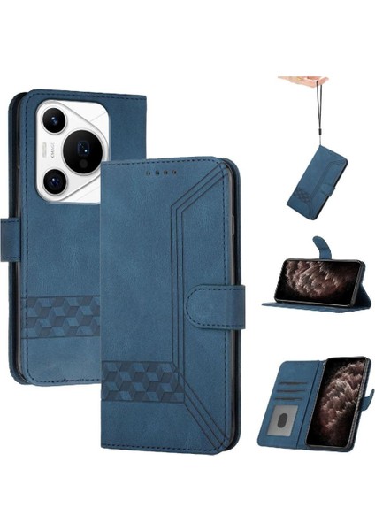 Kullanışlı Huawei Pura 70 Pro Pu Deri Cüzdan Kartı Kapağı ile Uyumlu (Yurt Dışından)