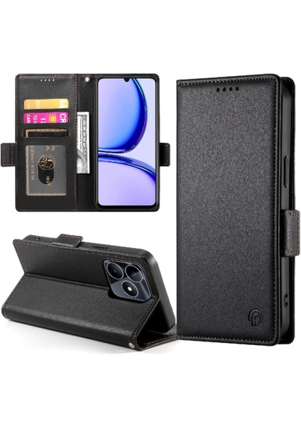 Realme C53 Cüzdan Flip Kartvizit Yuvaları Günlük Kullanım Için Flip Case (Yurt Dışından)
