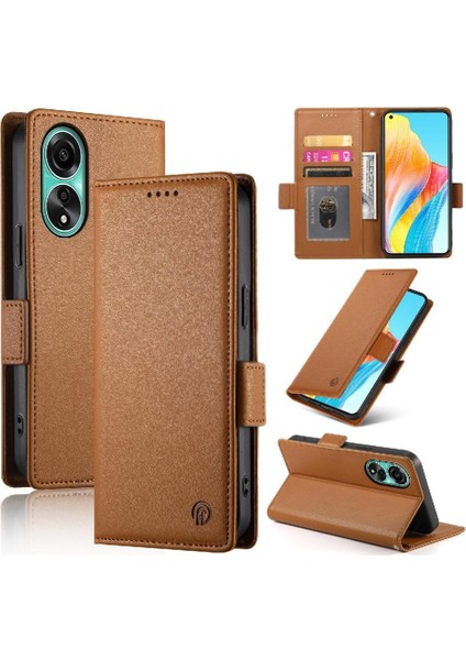 Oppo A78 4g Günlük Kullanım Için Flip Case Kartvizit Yuvaları Cüzdan Flip (Yurt Dışından) modelleri