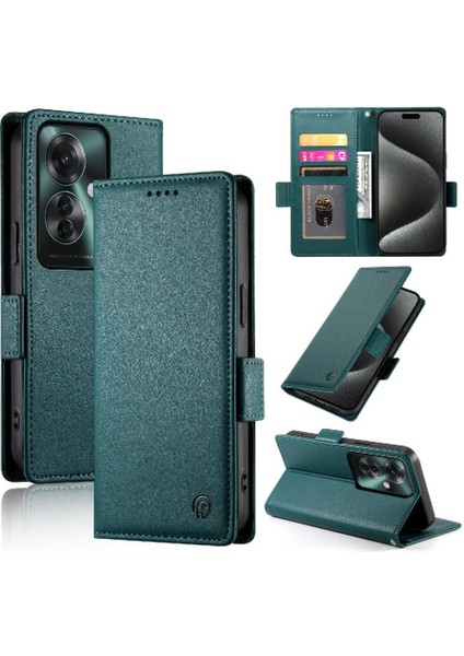 Oppo Oppo 11F Flip Kartvizit Yuvaları Için Flip Case Günlük Kullanım Cüzdan (Yurt Dışından)